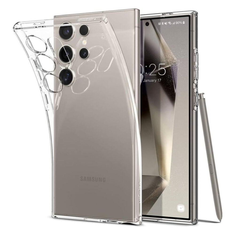 Spigen® Liquid Crystal™ ACS07283 Samsung Galaxy S24 Ultra Case - Crystal Clear