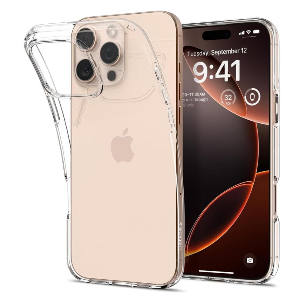 Spigen® Liquid Crystal™ ACS07984 iPhone 16 Pro Max Case - Crystal Clear