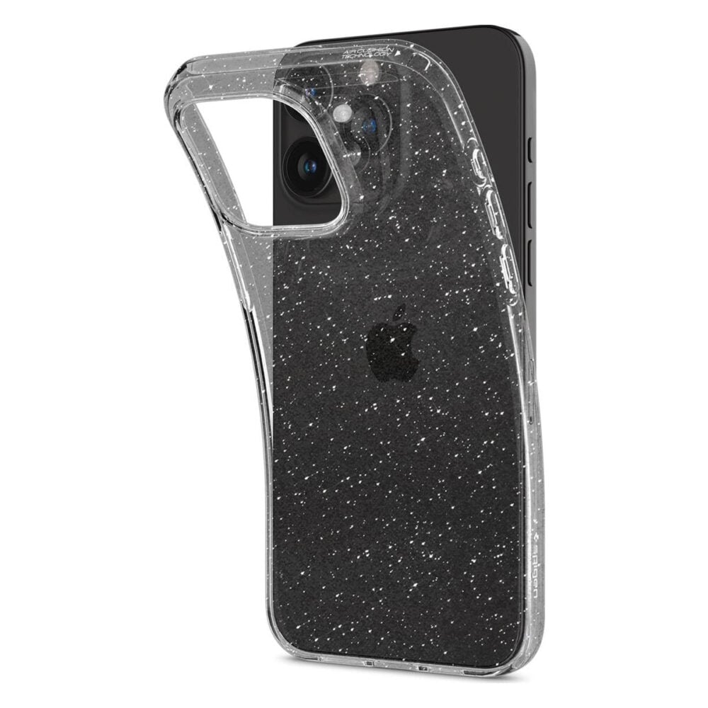 Spigen® Liquid Crystal™ Glitter ACS06559 iPhone 15 Pro Max Case - Crystal Quartz