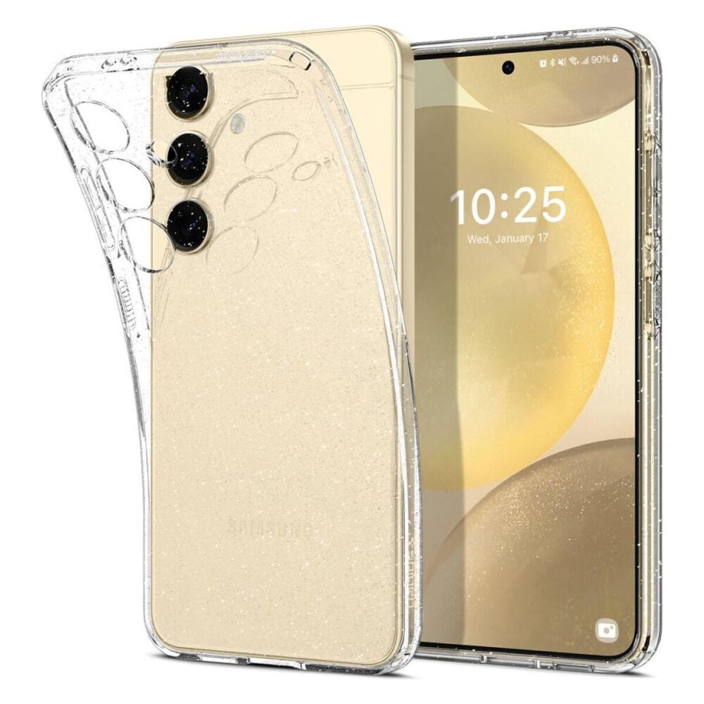 Spigen® Liquid Crystal™ Glitter ACS07345 Samsung Galaxy S24 Case - Crystal Quartz
