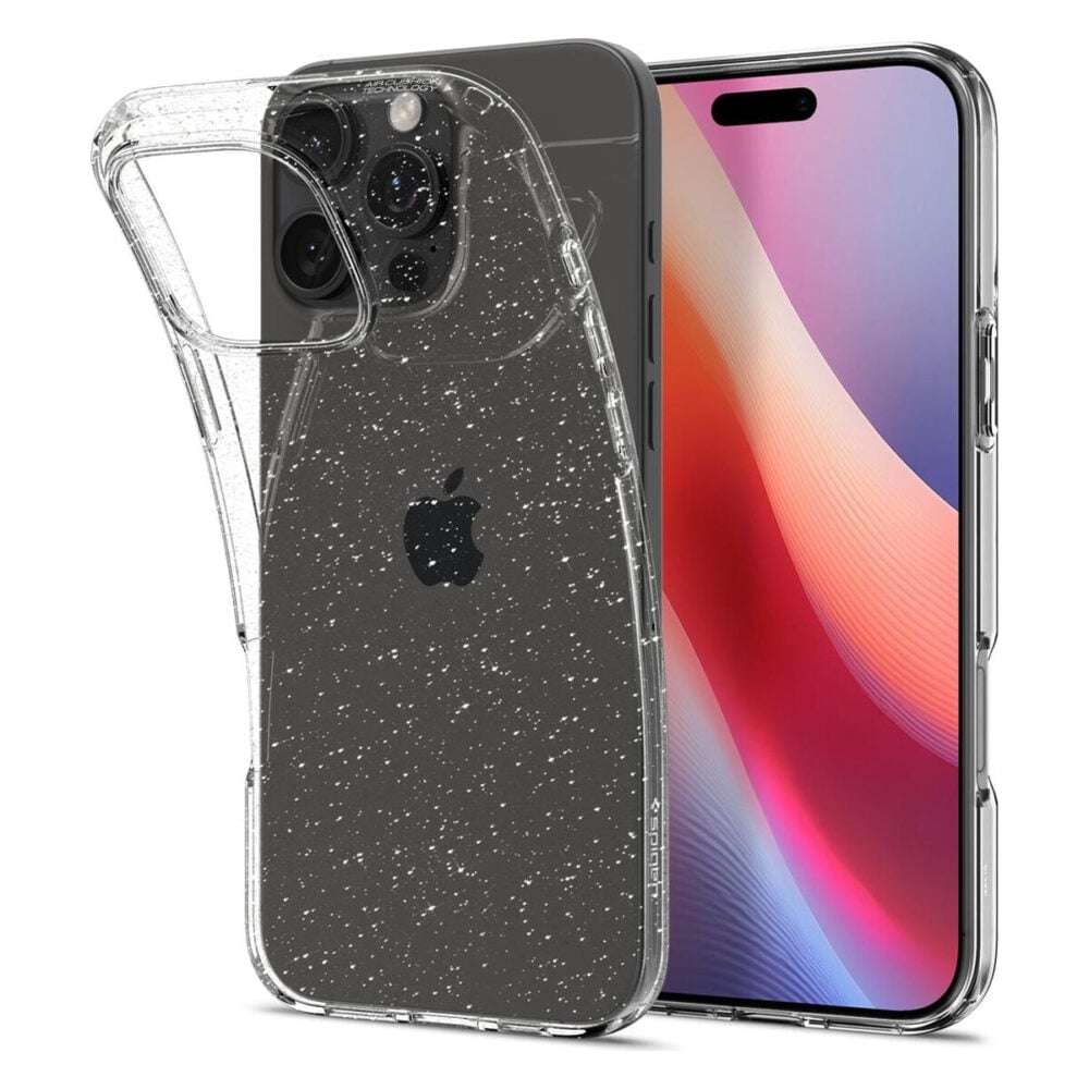 Spigen® Liquid Crystal™ Glitter ACS08113 iPhone 16 Pro Case - Crystal Quartz