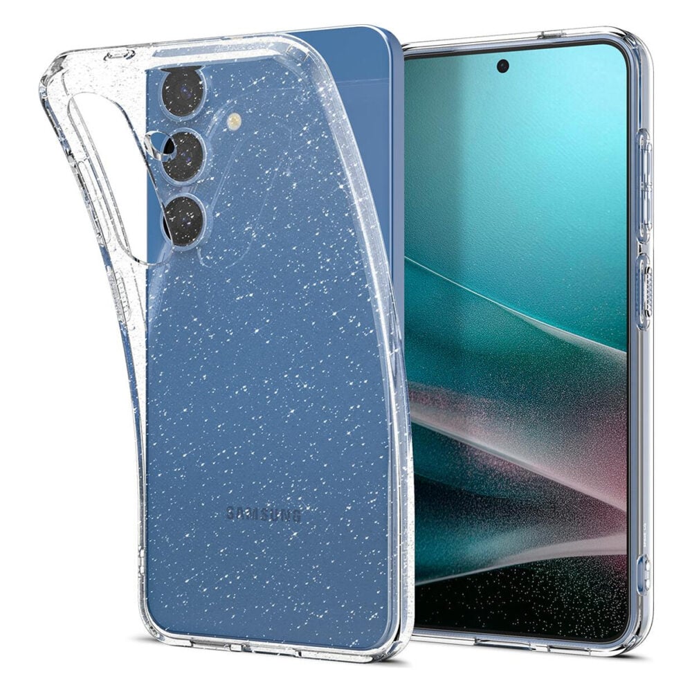 Spigen® Liquid Crystal™ Glitter ACS08997 Samsung Galaxy S25 Case - Crystal Quartz