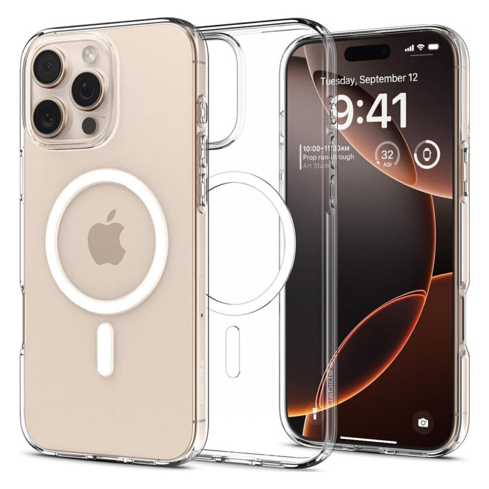 Spigen® Liquid Crystal™ (MagFit) ACS08389 iPhone 16 Pro Case - Crystal Clear