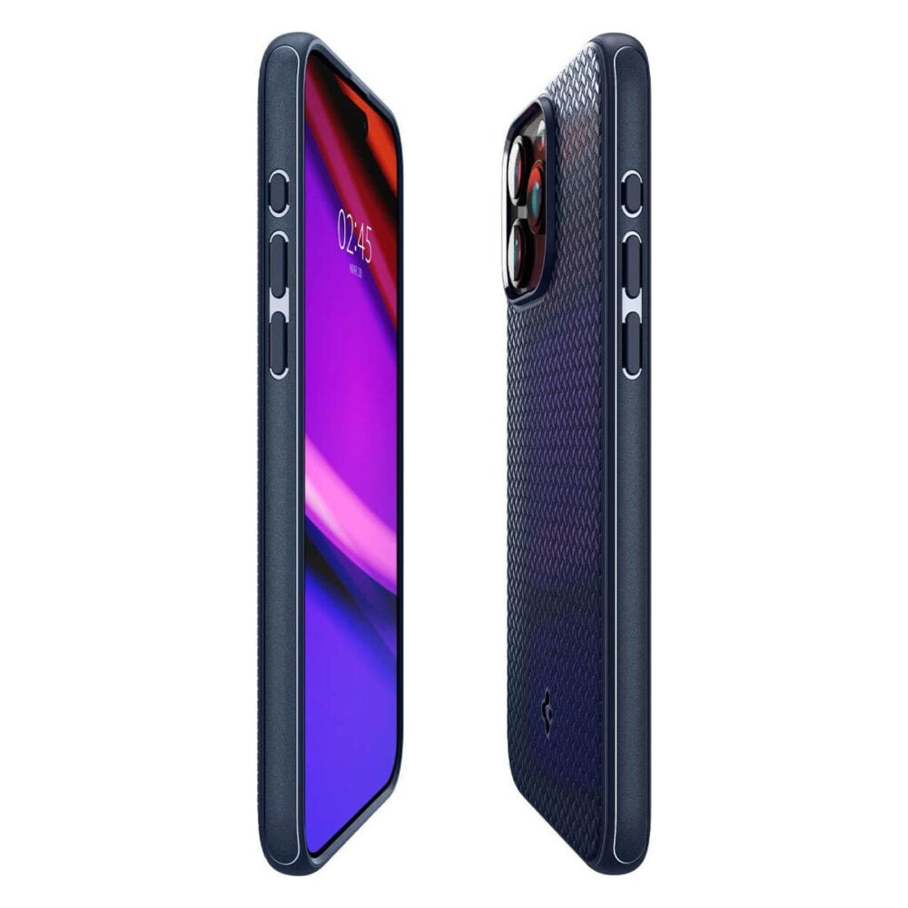 Spigen® Mag Armor™ (MagFit) ACS06598 iPhone 15 Pro Max Case - Navy Blue