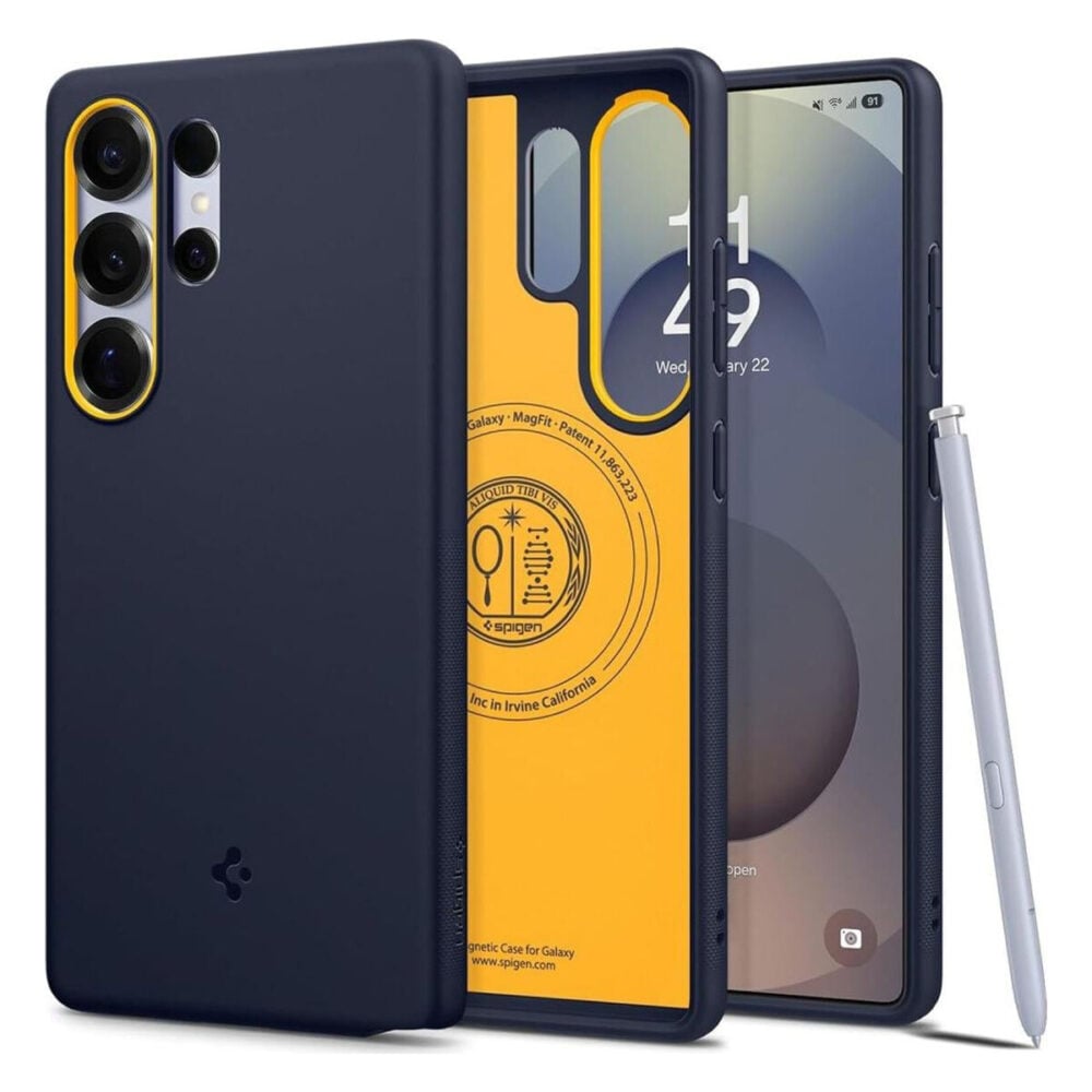 Spigen® Nano Pop™ (MagFit) ACS09056 Samsung Galaxy S25 Ultra Case - Blueberry Navy
