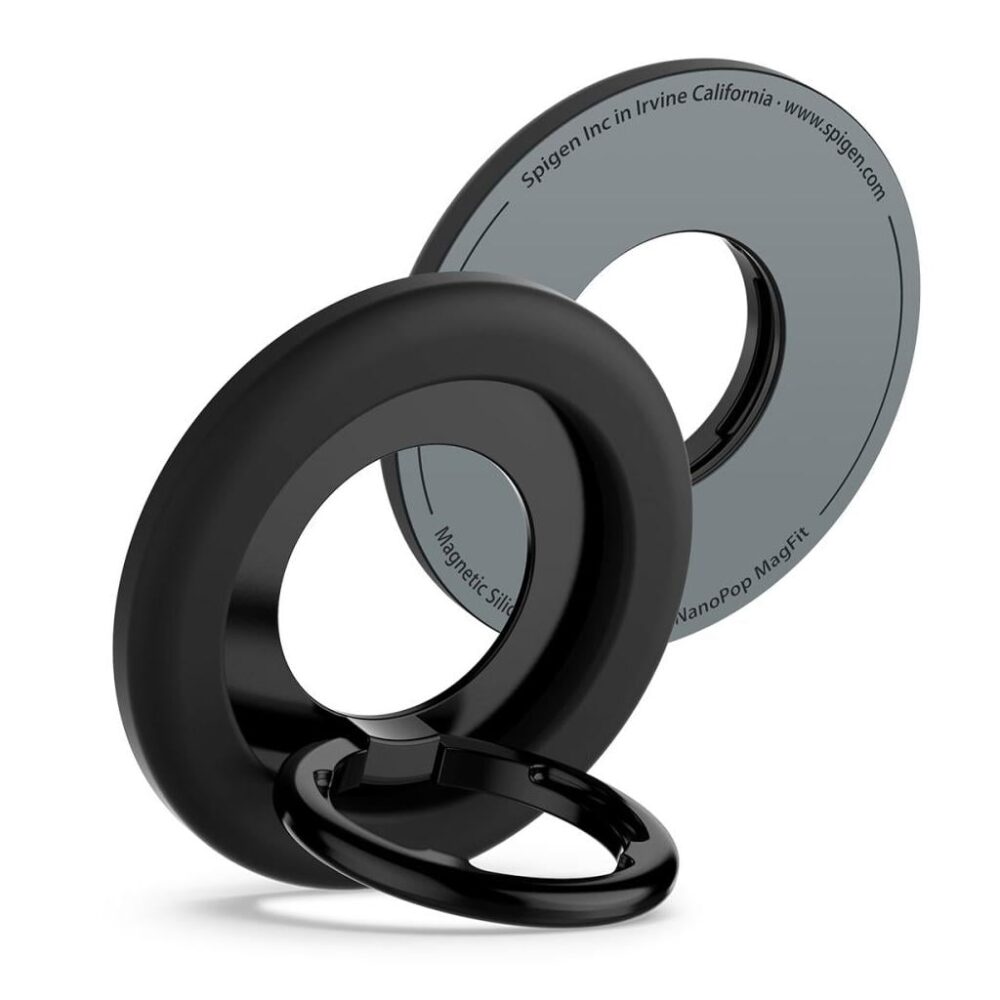 Spigen® Nano Pop (MagFit) AMP09029 MagSafe Phone Holder Ring - Black Sesame