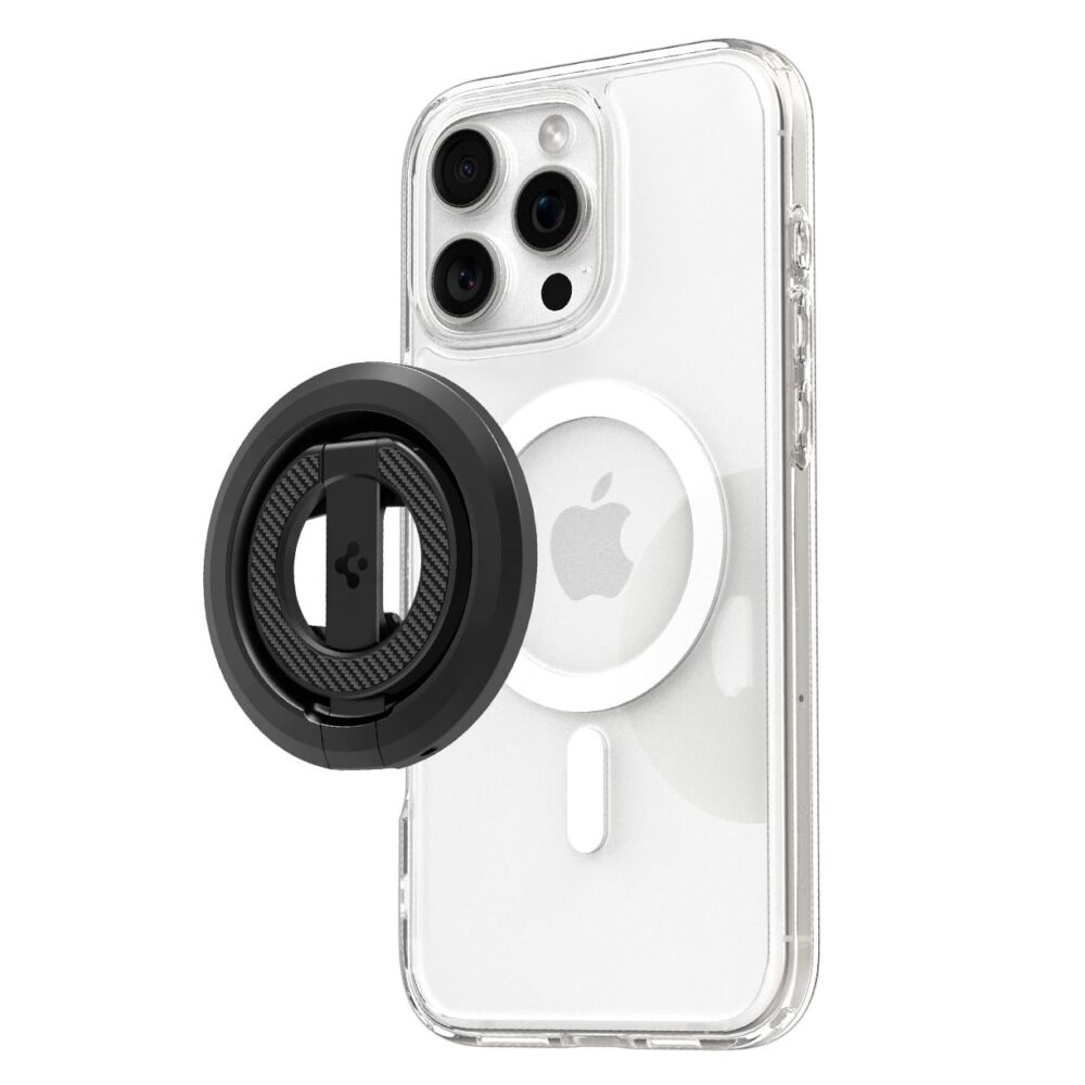 Spigen® O-Mag OM102 (MagFit) AMP08822 MagSafe Ring Kickstand Phone Holder - Black