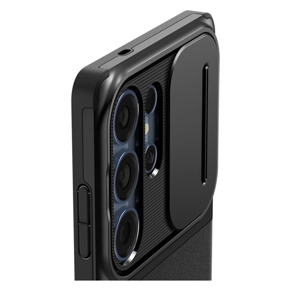 Spigen® Optik Armor™ ACS08969 Samsung Galaxy S25 Ultra Case - Black