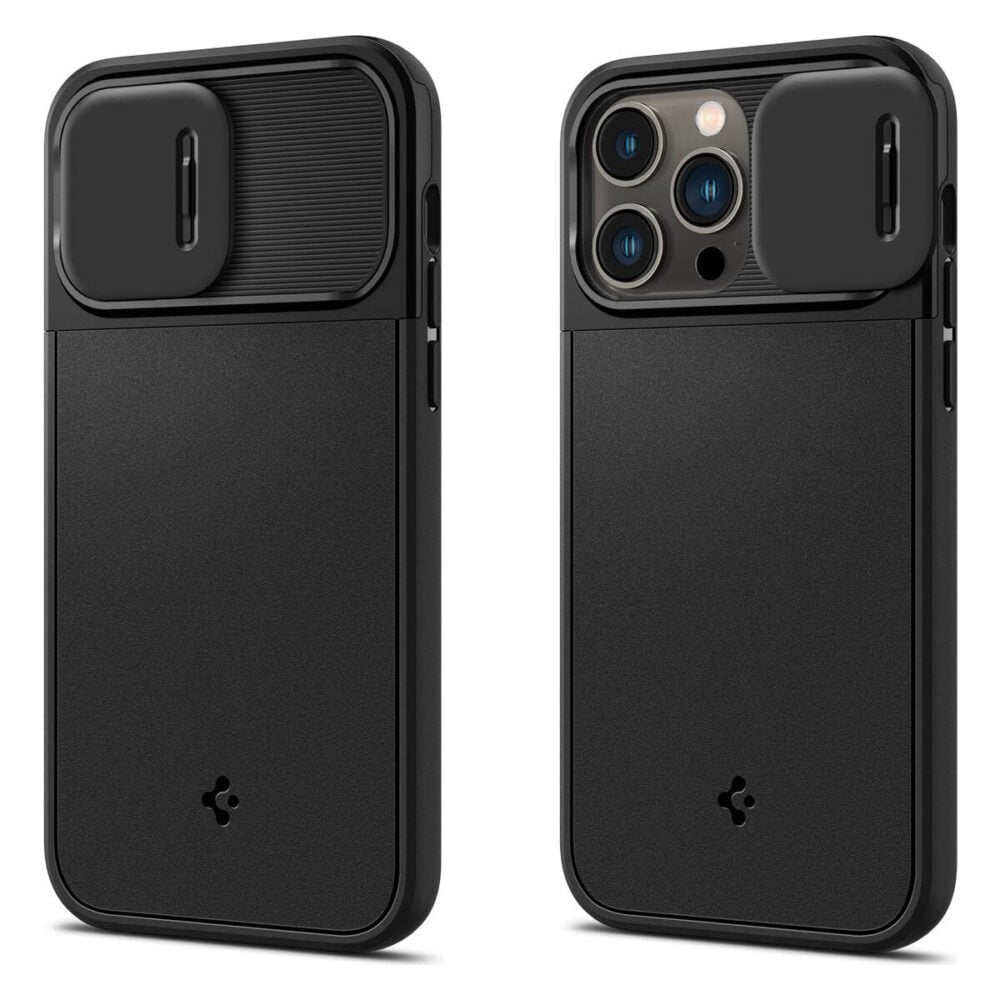 Spigen® Optik Armor™ (MagFit) ACS04993 iPhone 14 Pro Case - Black