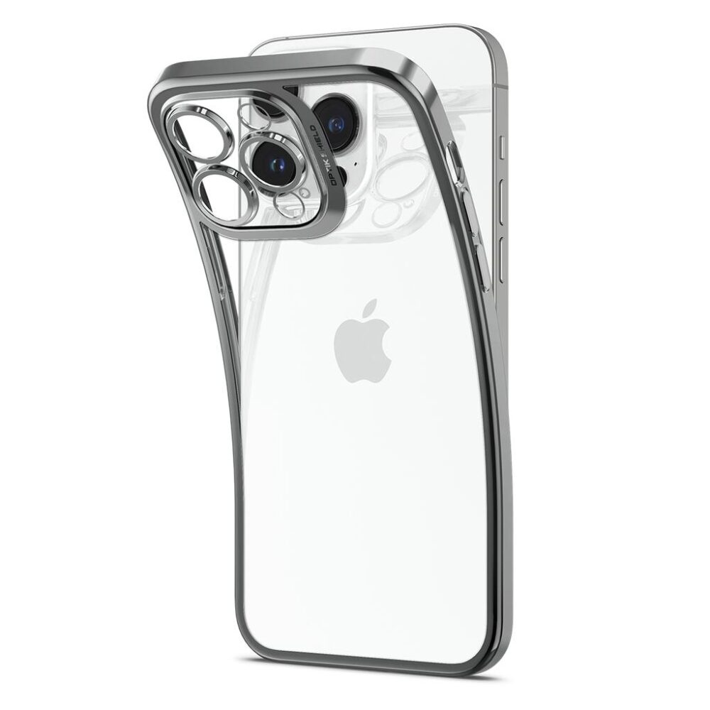 Spigen® Optik Crystal™ ACS04834 iPhone 14 Pro Max Case - Chrome Gray