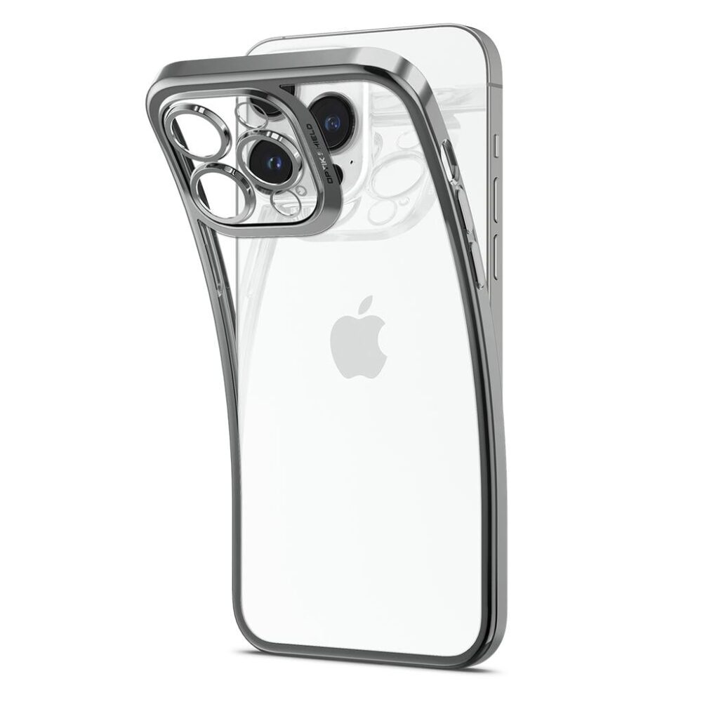 Spigen® Optik Crystal™ ACS04979 iPhone 14 Pro Case - Chrome Gray