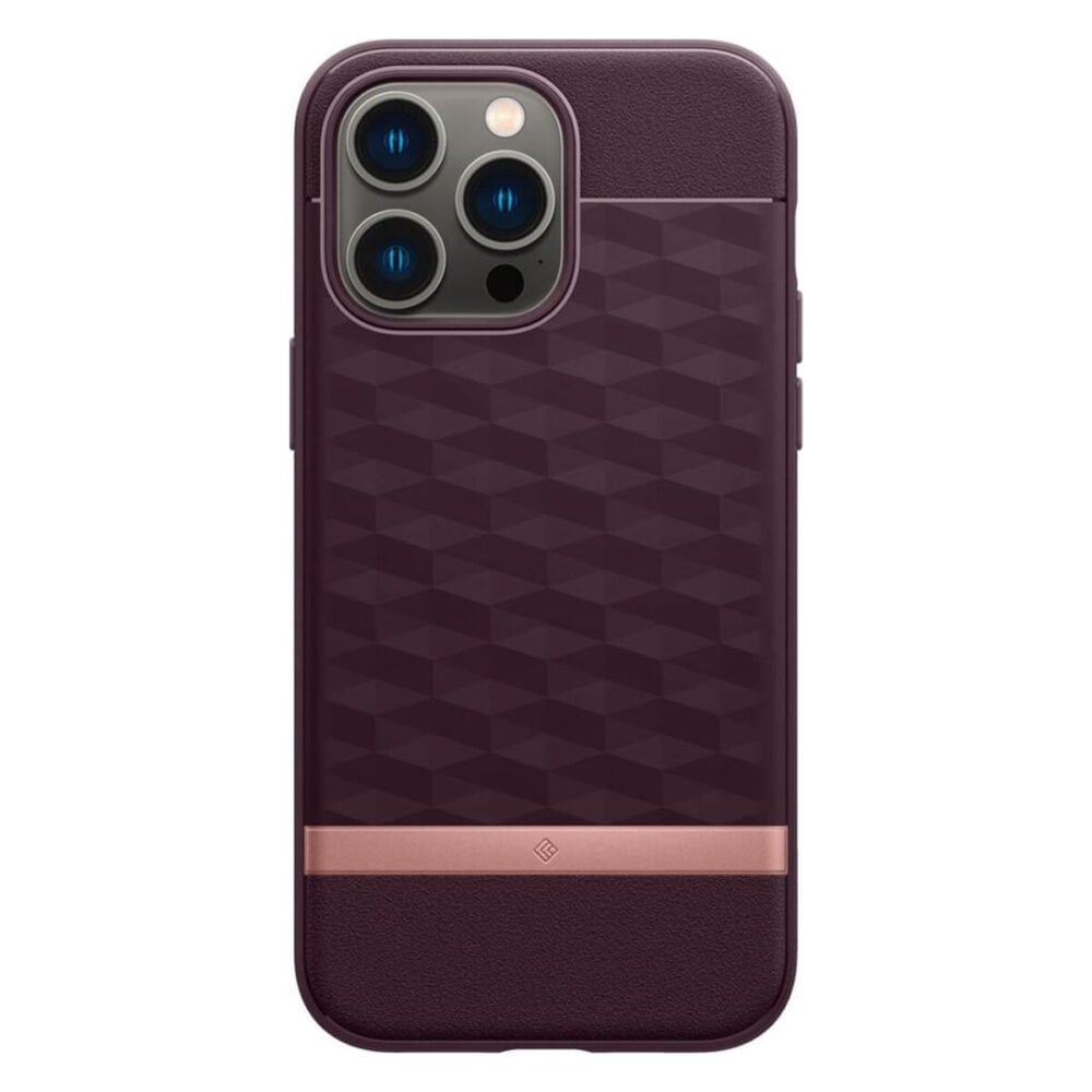 Spigen® Parallax Mag by Caseology® Collection ACS05004 iPhone 14 Pro Case - Burgundy