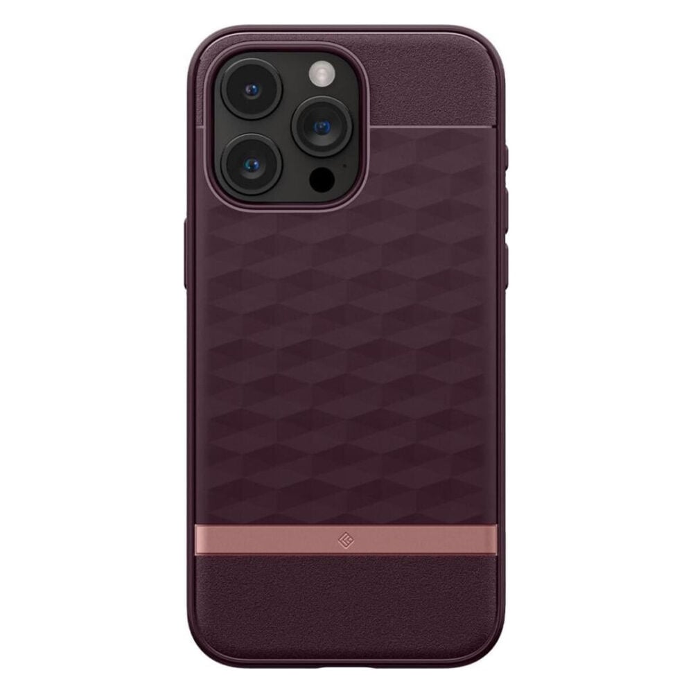 Spigen® Parallax Mag by Caseology® Collection ACS06616 iPhone 15 Pro Max Case - Burgundy