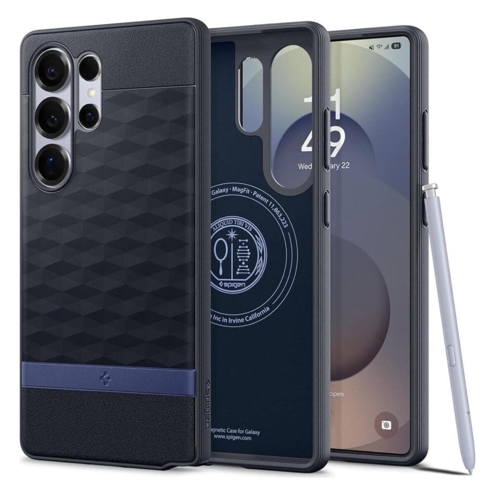 Spigen® Parallax (MagFit) ACS09054 Samsung Galaxy S25 Ultra Case - Navy Violet