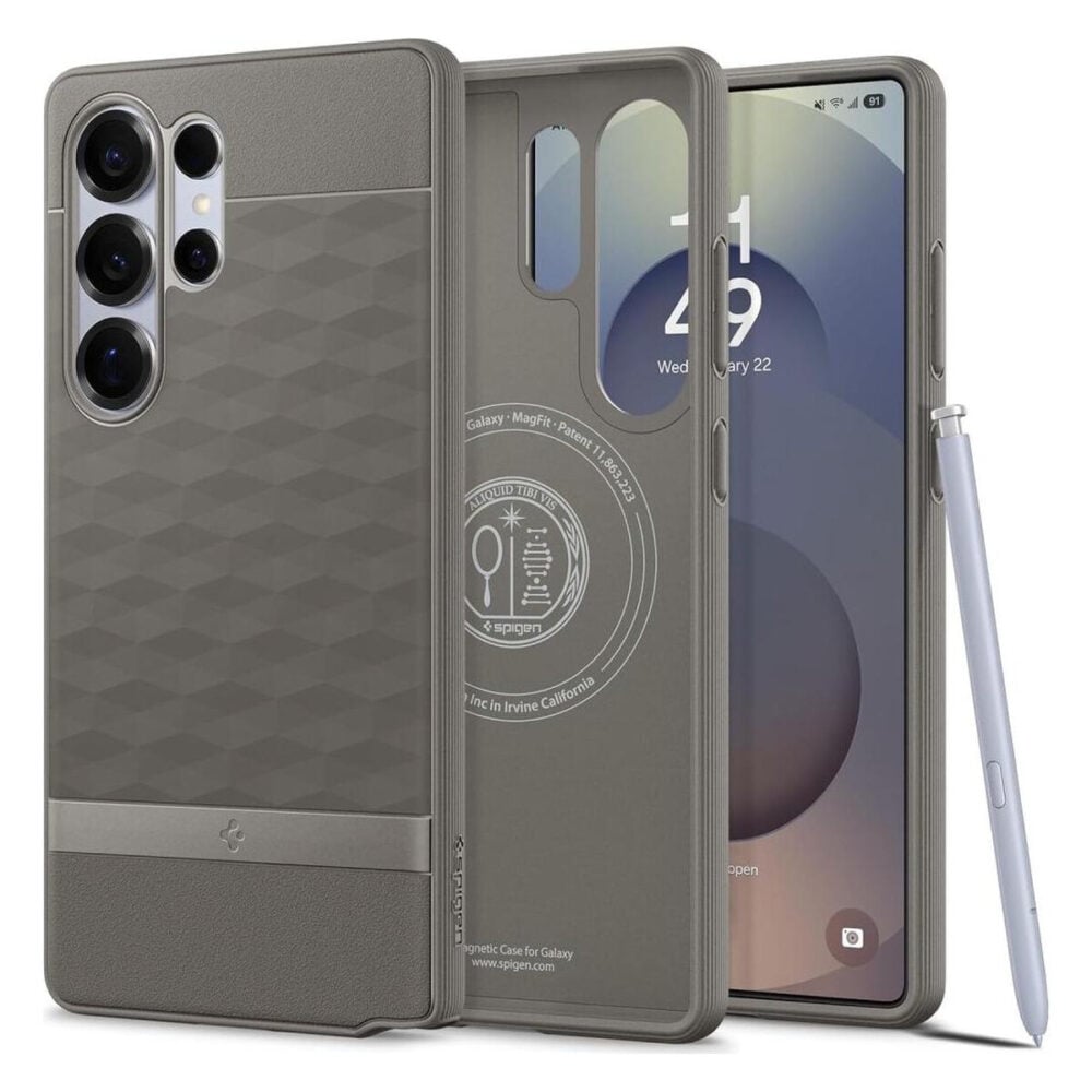 Spigen® Parallax (MagFit) ACS09055 Samsung Galaxy S25 Ultra Case - Ash Gray