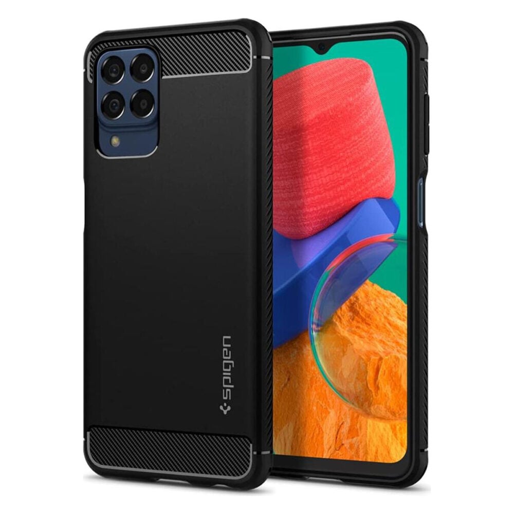Spigen® Rugged Armor™ ACS04161 Samsung Galaxy M33 Case - Matte Black