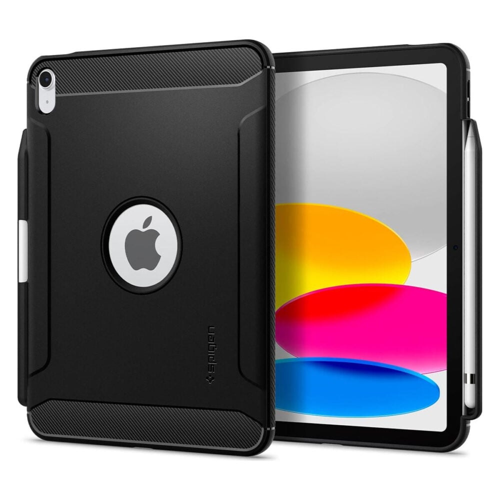 Spigen® Rugged Armor™ ACS05552 iPad 11-inch (2025) | 10.9-inch (2022) Case - Matte Black