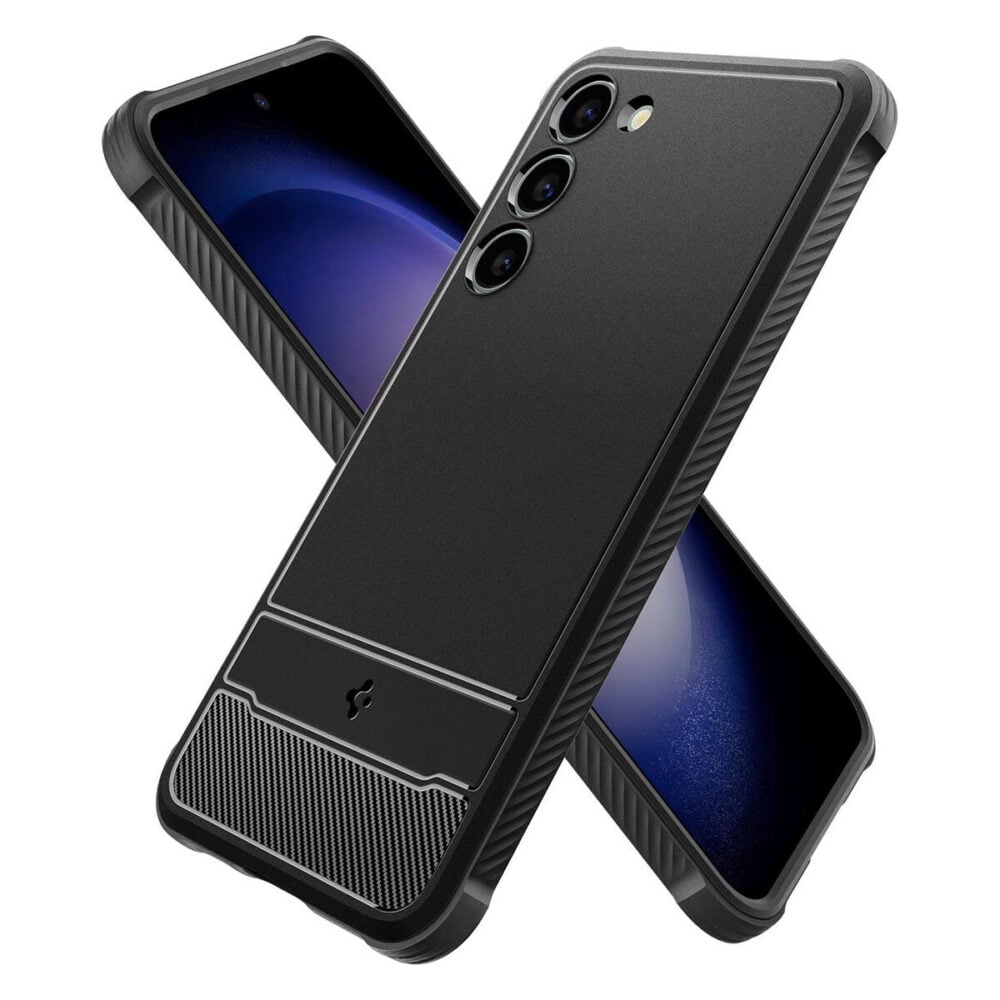 Spigen® Rugged Armor™ ACS05665 Samsung Galaxy S23+ Plus Case - Matte Black