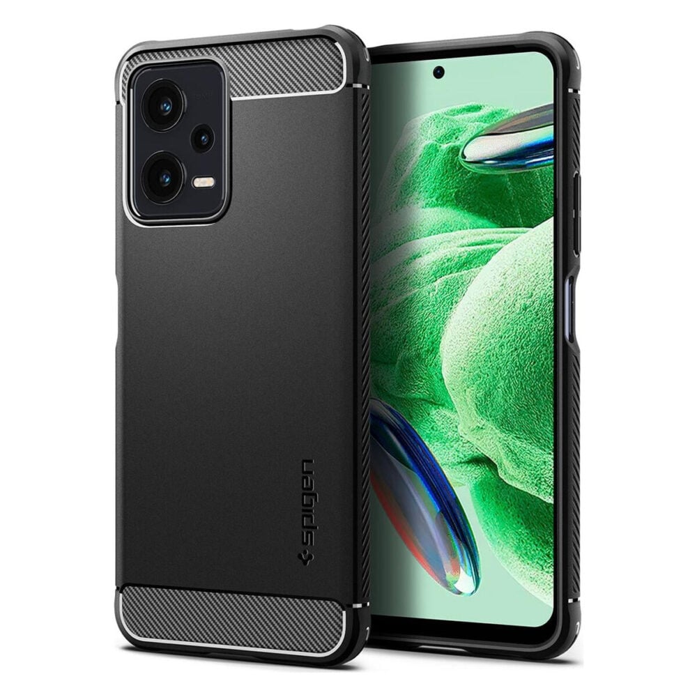Spigen® Rugged Armor™ ACS05787 Xiaomi Redmi Note 12 5G / Poco X5 Case - Matte Black