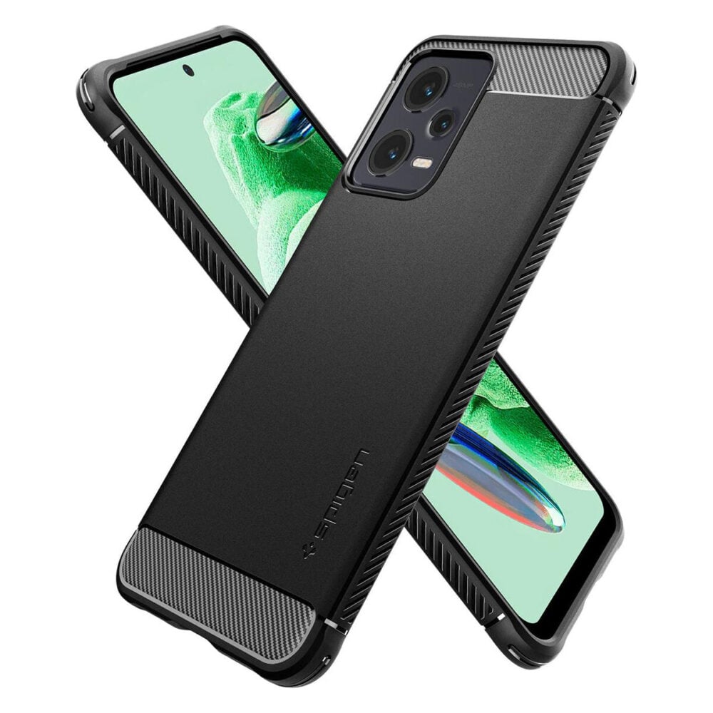 Spigen® Rugged Armor™ ACS05787 Xiaomi Redmi Note 12 5G / Poco X5 Case - Matte Black
