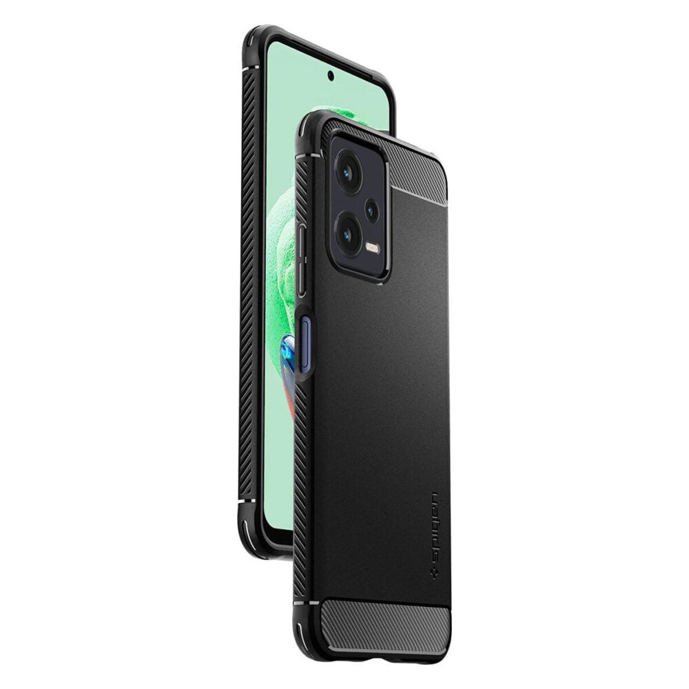 Spigen® Rugged Armor™ ACS05787 Xiaomi Redmi Note 12 5G / Poco X5 Case - Matte Black
