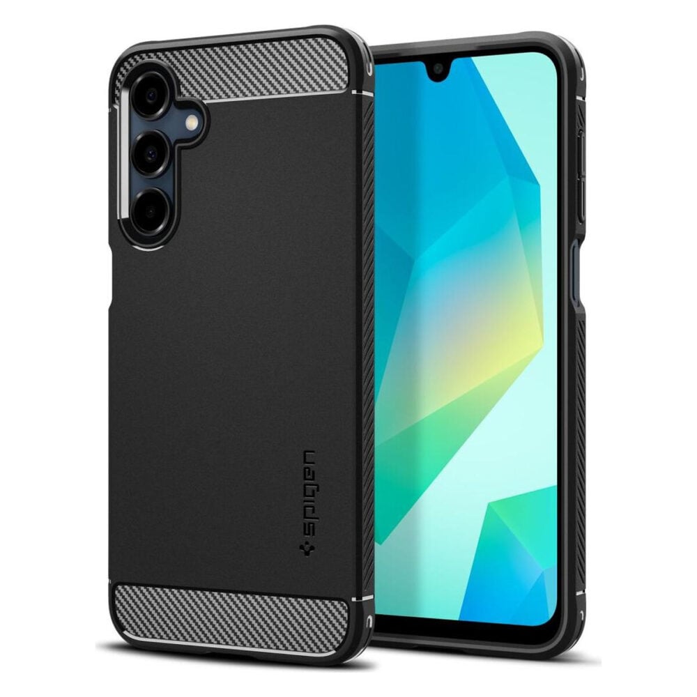 Spigen® Rugged Armor™ ACS08891 Samsung Galaxy A16 5G | A16 4G Case - Matte Black