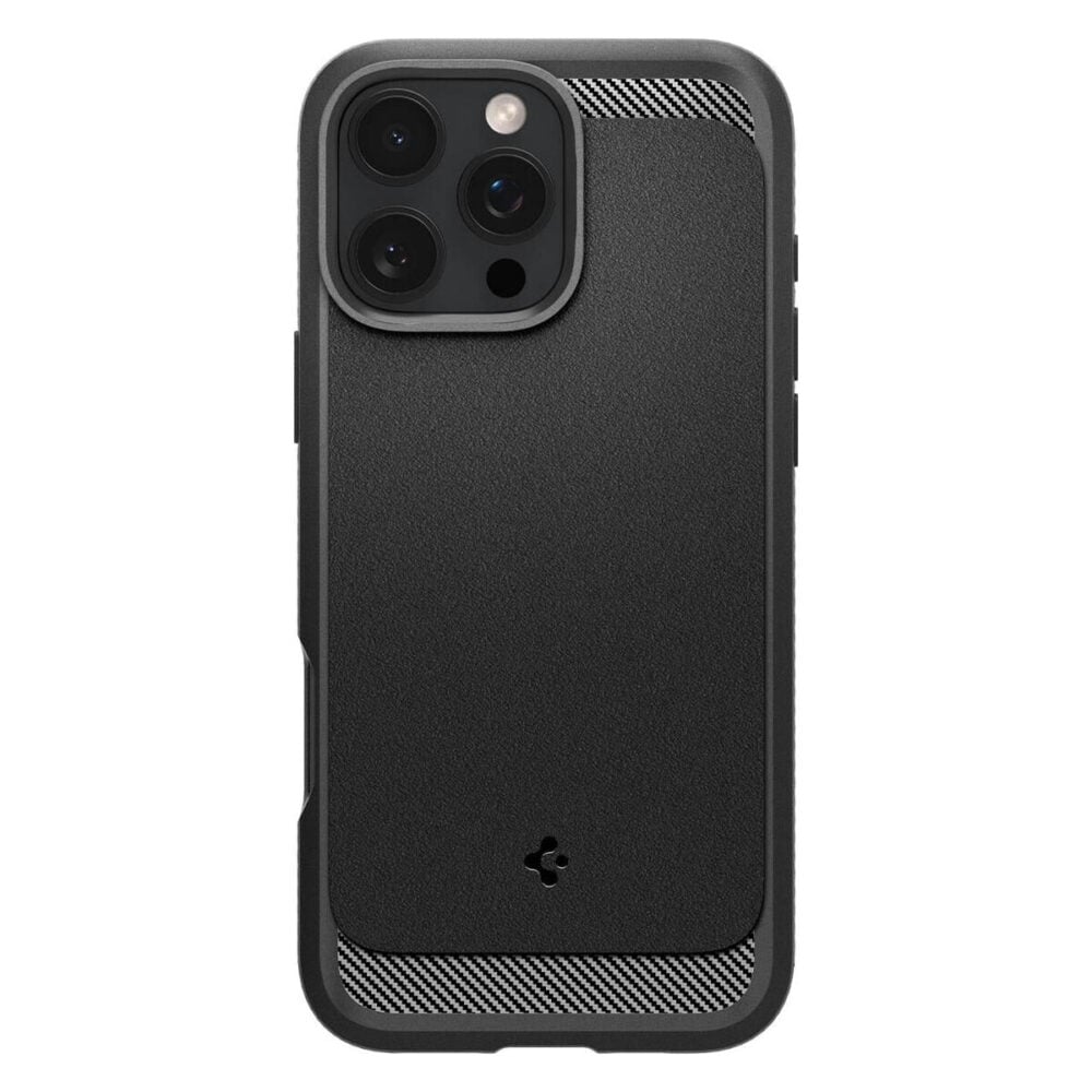 Spigen® Rugged Armor™ (MagFit) ACS07986 iPhone 16 Pro Max Case - Matte Black