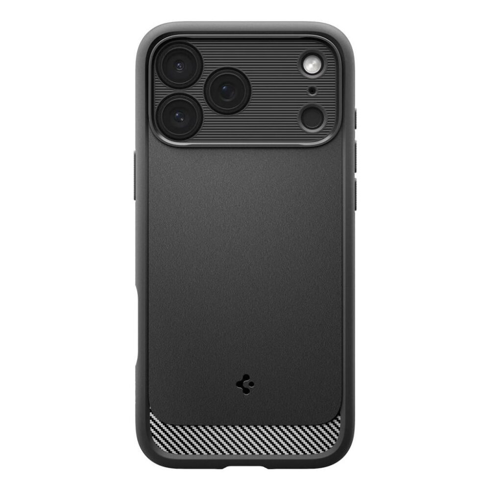Spigen® Rugged Armor™ (MagFit) ACS10329 iPhone 17 Pro Case - Matte Black