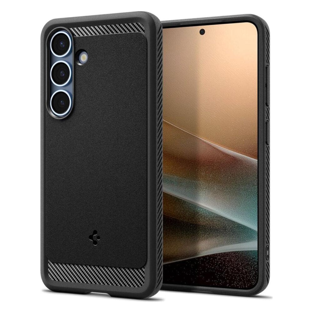 Spigen® Rugged Armor™ (MagFit) ACS08998 Samsung Galaxy S25 Case - Matte Black