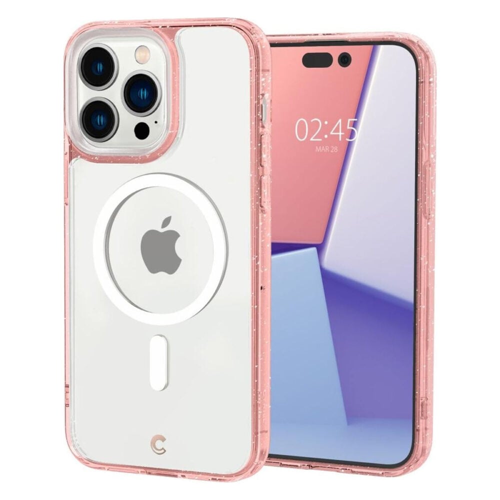 Spigen® Shine Mag by Cyrill Collection ACS05021 iPhone 14 Pro Case - Rose Glitter