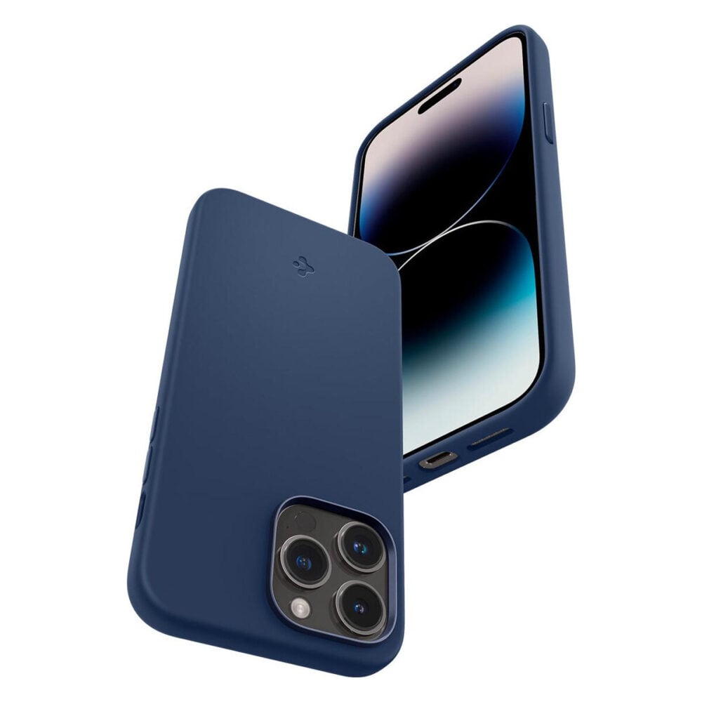 Spigen® Silicone Fit™ (MagFit) ACS04992 iPhone 14 Pro Case - Navy Blue