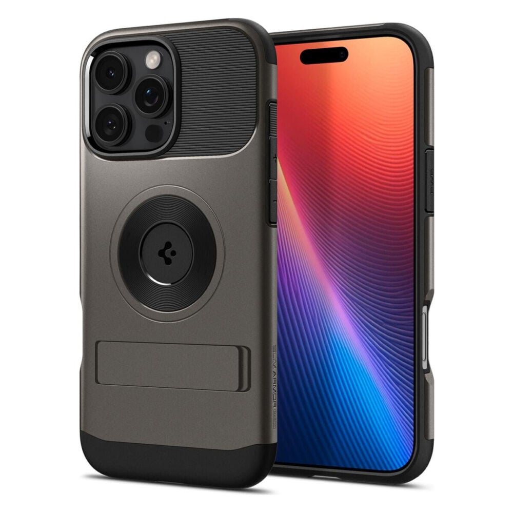 Spigen® Slim Armor™ (MagFit) ACS08033 iPhone 16 Pro Max Case - Gunmetal