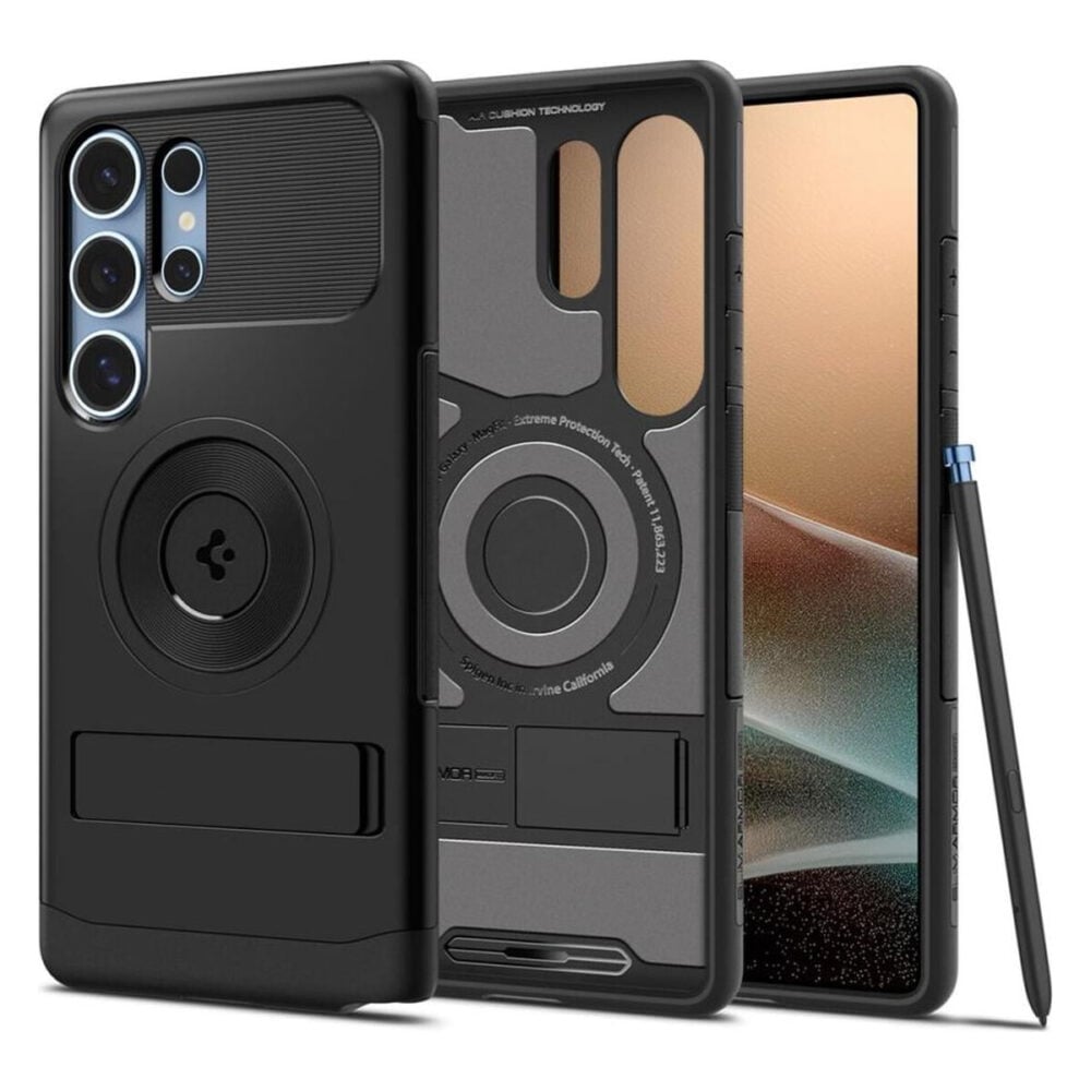 Spigen® Slim Armor™ (MagFit) ACS08909 Samsung Galaxy S25 Ultra Case - Black