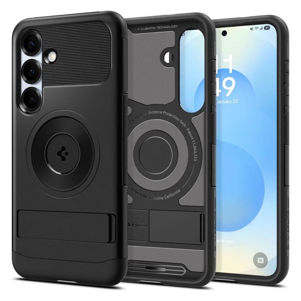 Spigen® Slim Armor™ (MagFit) ACS08915 Samsung Galaxy S25+ Plus Case - Black