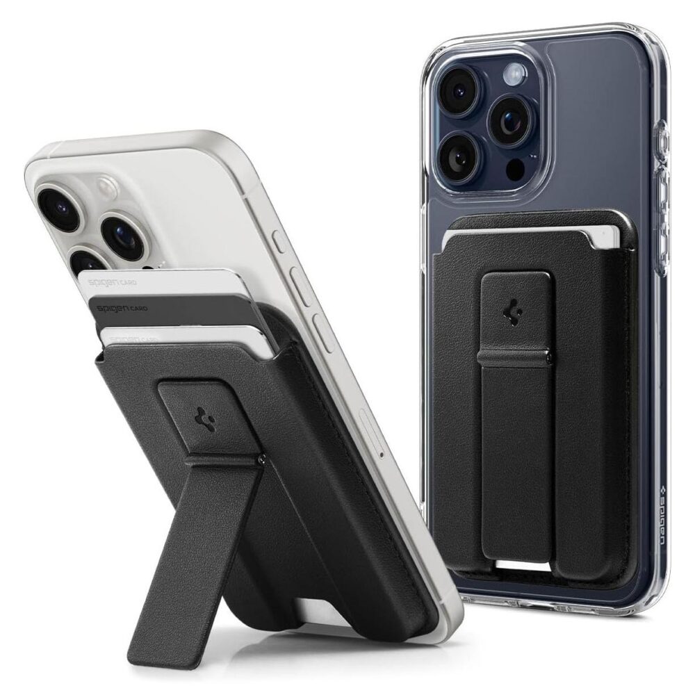 Spigen® Smart Fold 2 (MagFit) AFA07149 MagSafe Wallet Card Holder - Black