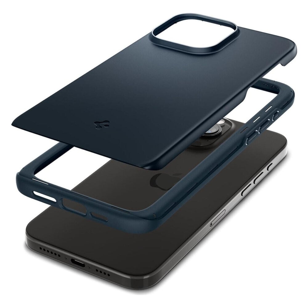 Spigen® Thin Fit™ ACS06546 iPhone 15 Pro Max Case - Metal Slate