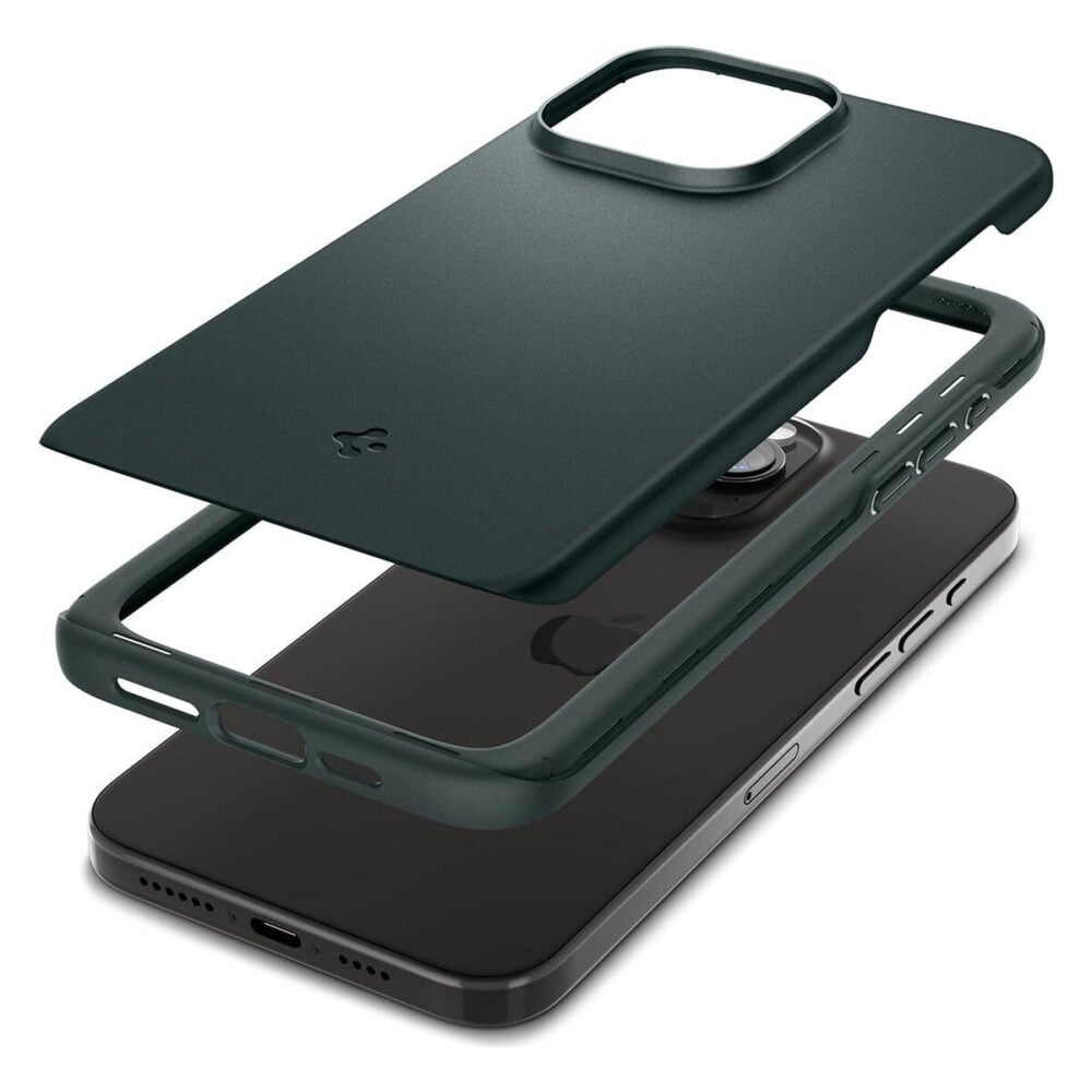 Spigen® Thin Fit™ ACS06548 iPhone 15 Pro Max Case - Abyss Green