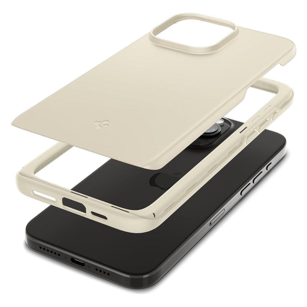 Spigen® Thin Fit™ ACS06551 iPhone 15 Pro Max Case - Mute Beige