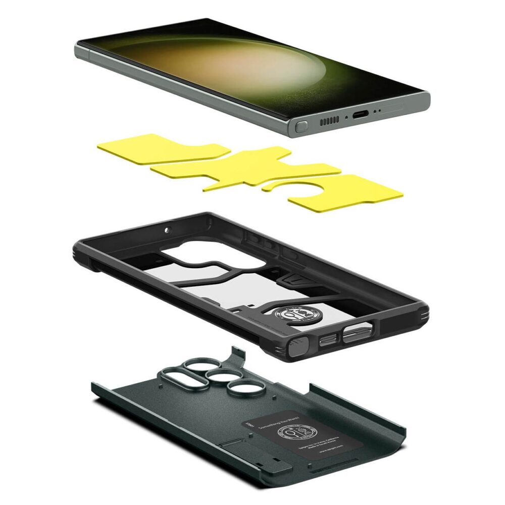 Spigen® Tough Armor™ ACS05625 Samsung Galaxy S23 Ultra Case - Abyss Green
