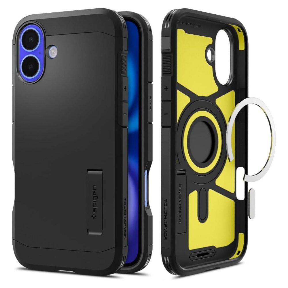 Spigen® Tough Armor™ AI (MagFit) ACS08085 iPhone 16 Plus Case - Black