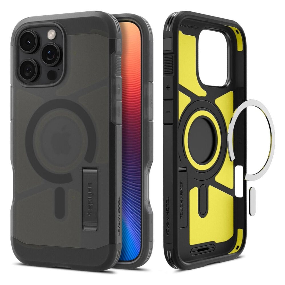 Spigen® Tough Armor™ AI (MagFit) ACS08502 iPhone 16 Pro Max Case - Frost Black