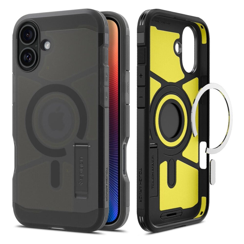 Spigen® Tough Armor™ AI (MagFit) ACS08515 iPhone 16 Case - Frost Black