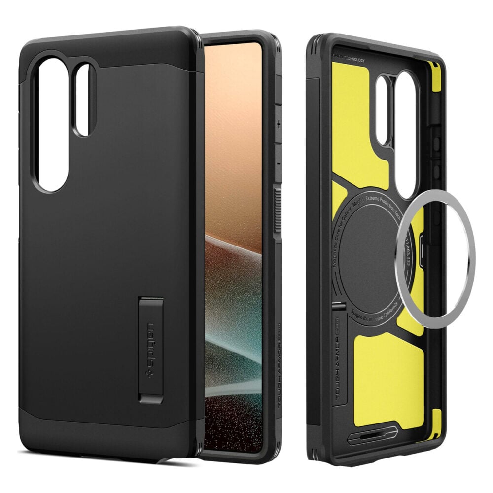 Spigen® Tough Armor™ AI (MagFit) ACS08964 Samsung Galaxy S25 Ultra Case - Black