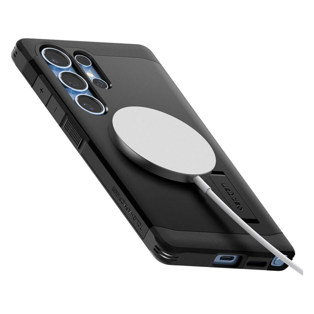 Spigen® Tough Armor™ AI (MagFit) ACS08964 Samsung Galaxy S25 Ultra Case - Black