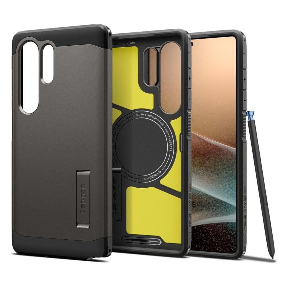 Spigen® Tough Armor™ AI (MagFit) ACS08965 Samsung Galaxy S25 Ultra Case - Gunmetal