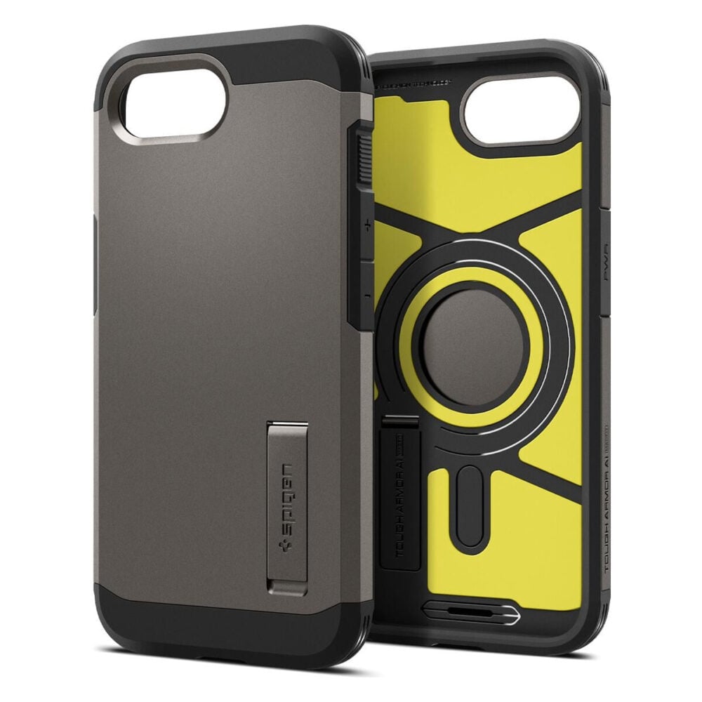 Spigen® Tough Armor™ AI (MagFit) ACS09136 iPhone 16e Case - Gunmetal