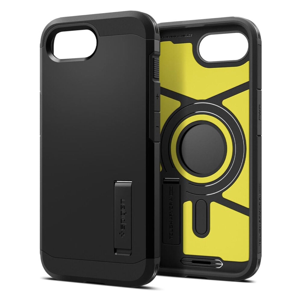Spigen® Tough Armor™ AI (MagFit) ACS09137 iPhone 16e Case - Black