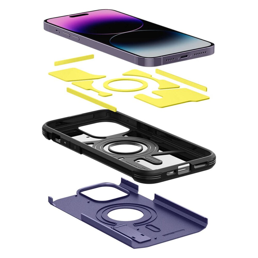 Spigen® Tough Armor™ (MagFit) ACS05579 iPhone 14 Pro Case - Deep Purple