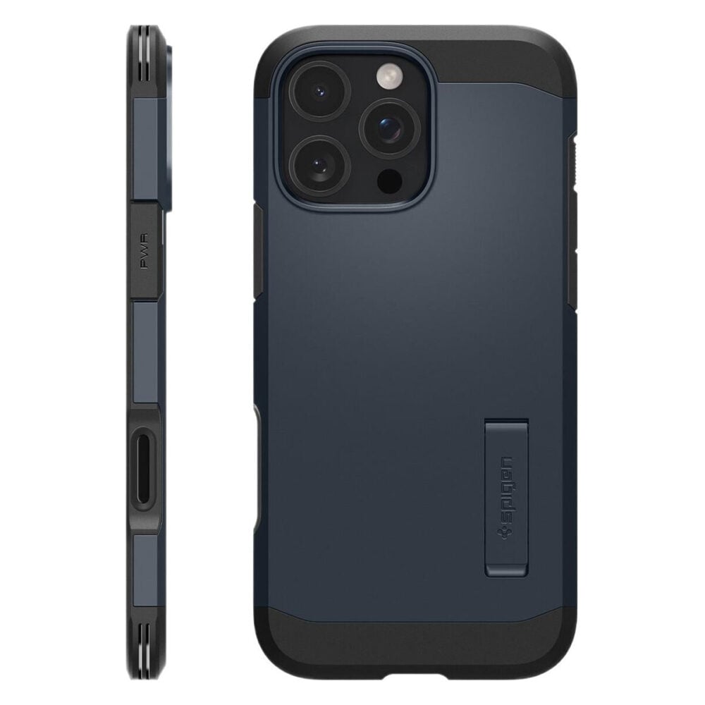 Spigen® Tough Armor™ T AI (MagFit + Camera Control) ACS08504 iPhone 16 Pro Max Case - Metal Slate