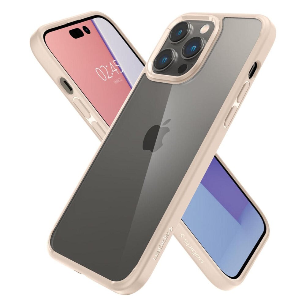 Spigen® Ultra Hybrid™ ACS04963 iPhone 14 Pro Case - Sand Beige